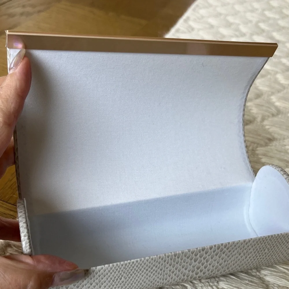 Jimmy Choo Beige Snake Print Sunglasses Case